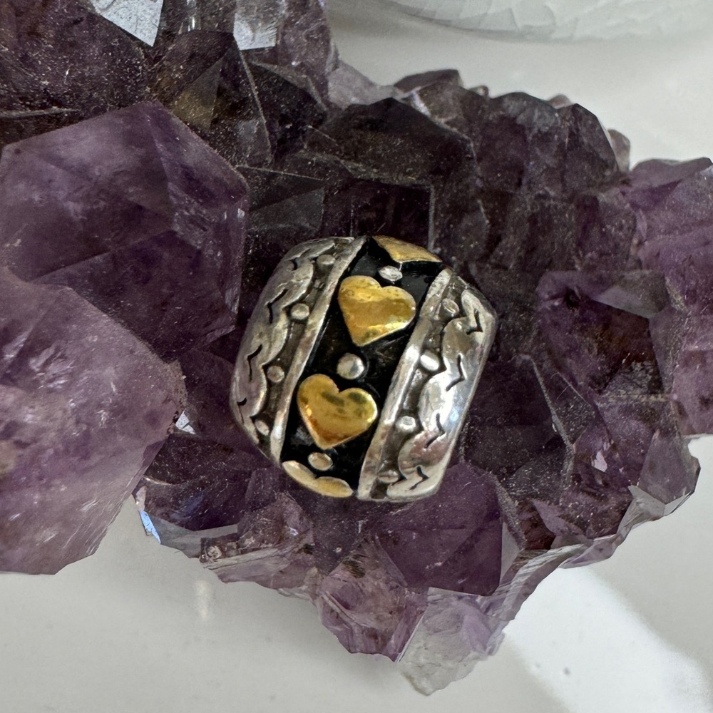 Brighton string of hearts bead charm